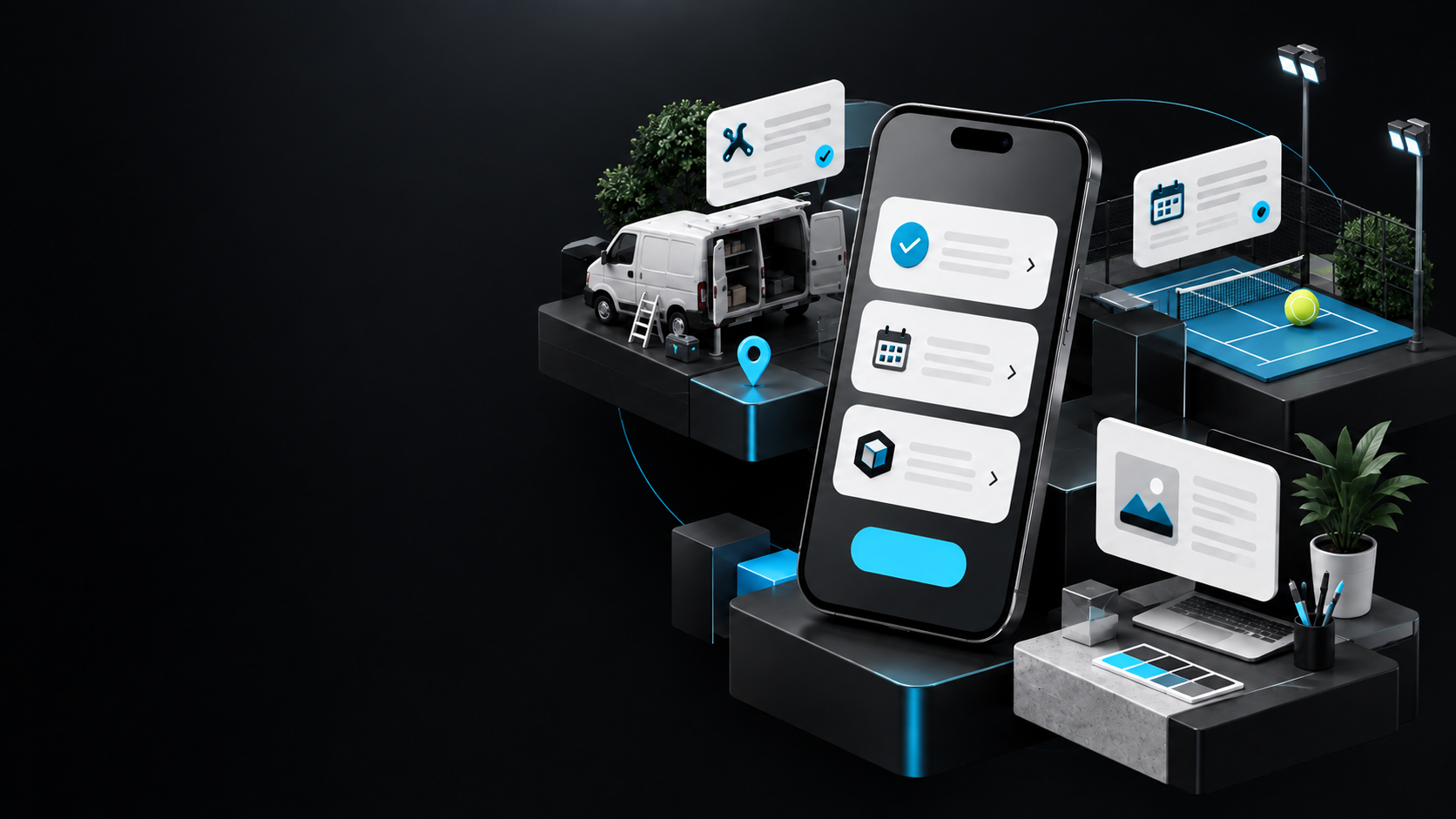 Applications mobiles imaginées pour différents usages professionnels